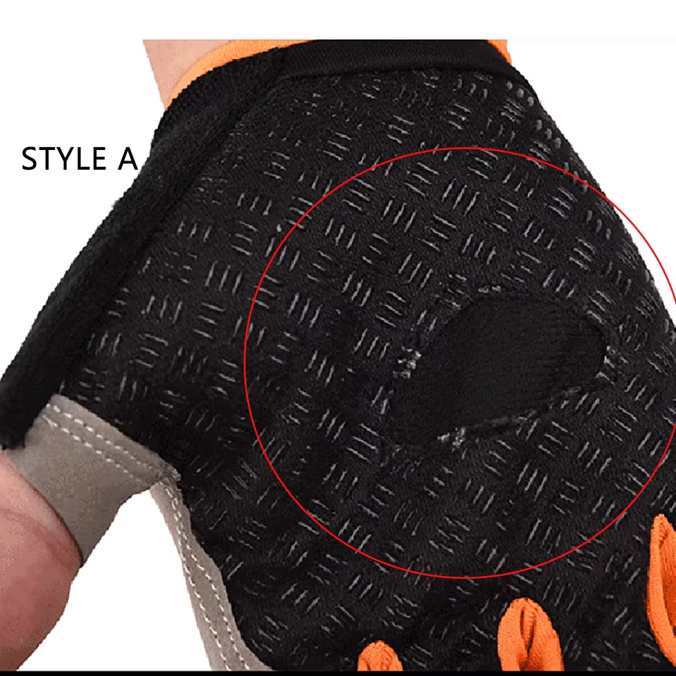 Silicone Anti-Slip Anti-Sweat Cycling Gloves Men Women Half Finger Gloves Breathable Anti-Shock Sports Bike Bicycle Glove D40